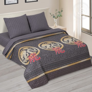 «Символ добра» (DE LUXE) постельное белье Поплин 2-х спальный с евро