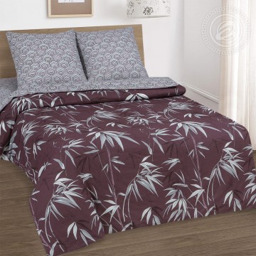 «Бамбук» (DE LUXE) постельное белье Поплин 2-х спальный с евро